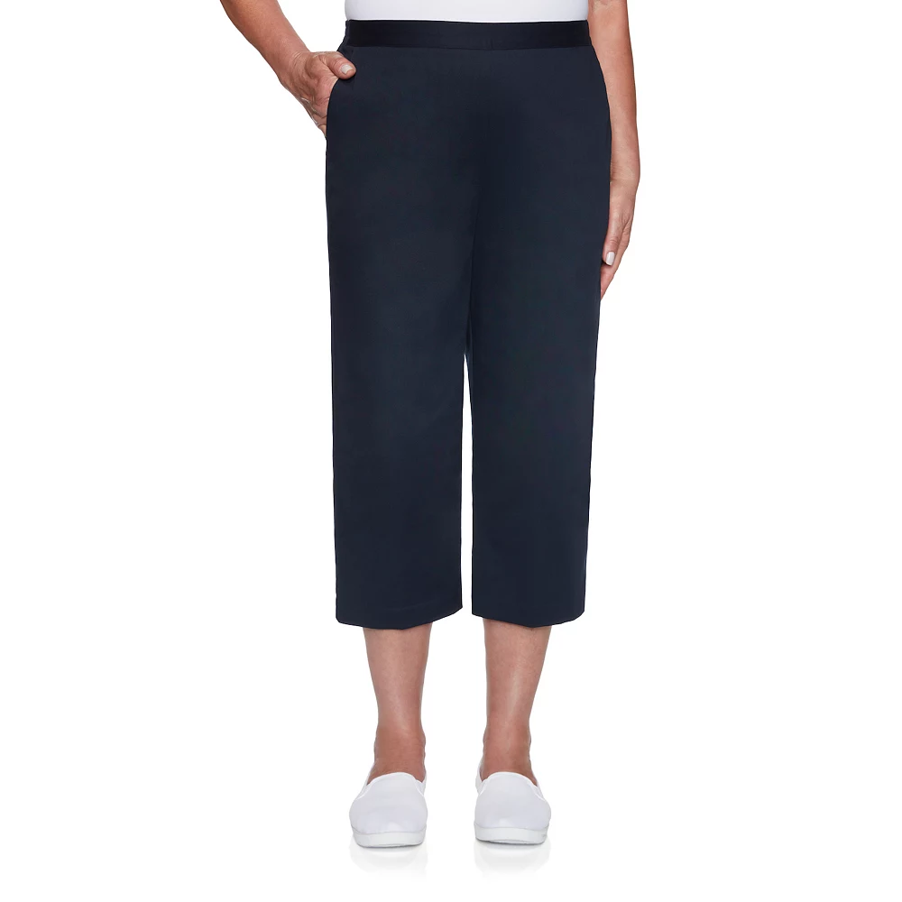 Petite Alfred Dunner Twill Capri Pants 2 Petite Alfred Dunner Twill Capri Pants - Image 2