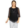 Petite Alfred Dunner Popcorn Knit Top