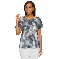 Women's Alfred Dunner Animal Tie Dye Knit Top