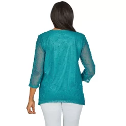 Women's Alfred Dunner Popcorn Knit Top -Alfred Dunner Shop 5598702 ALT