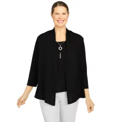 Women's Alfred Dunner Onion Skin Two for One Top