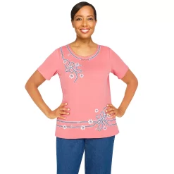 Women's Alfred Dunner Ribbon Floral Top