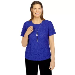 Women's Alfred Dunner Necklace Textured Top