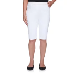 Plus Alfred Dunner Pull-On Bermuda Shorts