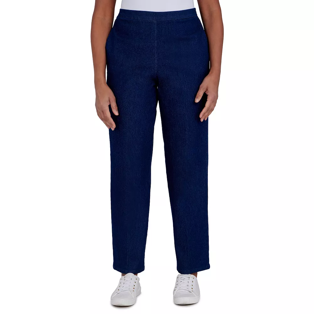 Petite Alfred Dunner Indigo Daze Proportioned Straight-Leg Denim Pants 1 Petite Alfred Dunner Indigo Daze Proportioned Straight-Leg Denim Pants