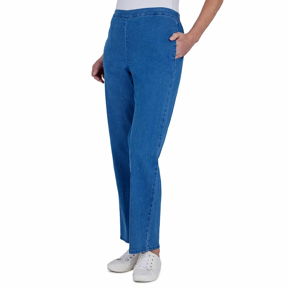 Women's Alfred Dunner Pull-On Proportioned High-Waisted Straight-Leg Pants 5 Women's Alfred Dunner Pull-On Proportioned High-Waisted Straight-Leg Pants - Image 5