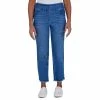 Women's Alfred Dunner Pull-On Super Stretch Embroidered Ankle Jeans