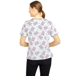 Petite Alfred Dunner American Dream Grand Ole Flag Print Top 8 Petite Alfred Dunner American Dream Grand Ole Flag Print Top -Alfred Dunner Shop 5719129 ALT