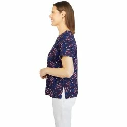 Petite Alfred Dunner American Dream Grand Ole Flag Print Top 10 Petite Alfred Dunner American Dream Grand Ole Flag Print Top -Alfred Dunner Shop 5719129 ALT3