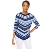 Women's Alfred Dunner Classics Chevron Texture Sweater