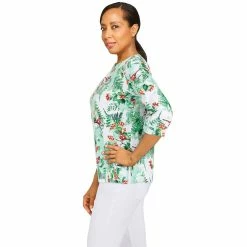 Women's Alfred Dunner Classics Cardinals Top -Alfred Dunner Shop 5721180 ALT3