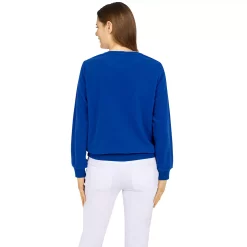 Women's Alfred Dunner Classics Asymmetric Floral Pullover -Alfred Dunner Shop 5721186 ALT