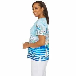 Women's Alfred Dunner Newport Scenic Lattice Knit Top 7 Women's Alfred Dunner Newport Scenic Lattice Knit Top -Alfred Dunner Shop 5721565 ALT2