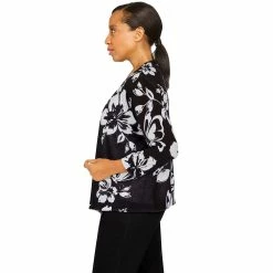 Women's Alfred Dunner Portofino Floral Two-for-One Top -Alfred Dunner Shop 5721604 ALT2