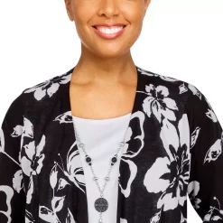Women's Alfred Dunner Portofino Floral Two-for-One Top -Alfred Dunner Shop 5721604 ALT4