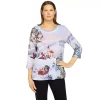 Petite Alfred Dunner Classics Scenic Top