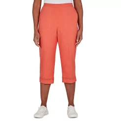 Women's Alfred Dunner Tiki Time Lace Capri Pants