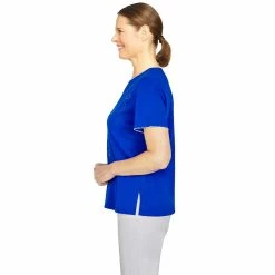 Women's Alfred Dunner American Dream Bike for Freedom Embroidery Top 7 Women's Alfred Dunner American Dream Bike for Freedom Embroidery Top -Alfred Dunner Shop 5725011 ALT2