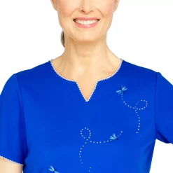 Women's Alfred Dunner American Dream Bike for Freedom Embroidery Top 9 Women's Alfred Dunner American Dream Bike for Freedom Embroidery Top -Alfred Dunner Shop 5725011 ALT4