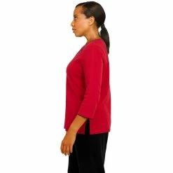 Women's Alfred Dunner Empire State Solid Top -Alfred Dunner Shop 5771213 ALT3