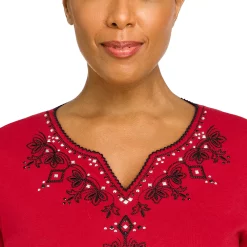 Women's Alfred Dunner Empire State Solid Top -Alfred Dunner Shop 5771213 ALT4