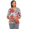 Women's Alfred Dunner Empire State Floral Print Top