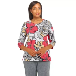 Women's Alfred Dunner Empire State Floral Print Top