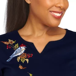 Women's Alfred Dunner Classics Birds Leaves Top -Alfred Dunner Shop 5833127 ALT4
