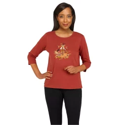 Women's Alfred Dunner Classics Scarecrow Top