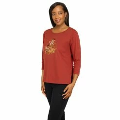 Women's Alfred Dunner Classics Scarecrow Top -Alfred Dunner Shop 5833128 ALT2