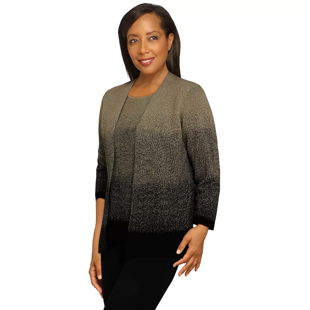 Petite Alfred Dunner Classics Ombre Shimmer Sweater 4 Petite Alfred Dunner Classics Ombre Shimmer Sweater - Image 4