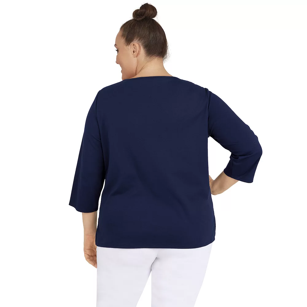 Plus Size Alfred Dunner Classics Center Fall Wreath Top 2 Plus Size Alfred Dunner Classics Center Fall Wreath Top - Image 2