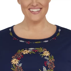 Plus Size Alfred Dunner Classics Center Fall Wreath Top 9 Plus Size Alfred Dunner Classics Center Fall Wreath Top -Alfred Dunner Shop 5835880 ALT4