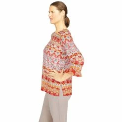 Plus Size Alfred Dunner Key Largo Ikat Printed Boho Top 8 Plus Size Alfred Dunner Key Largo Ikat Printed Boho Top -Alfred Dunner Shop 5848386 ALT3