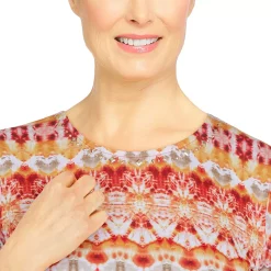 Plus Size Alfred Dunner Key Largo Ikat Printed Boho Top 9 Plus Size Alfred Dunner Key Largo Ikat Printed Boho Top -Alfred Dunner Shop 5848386 ALT4