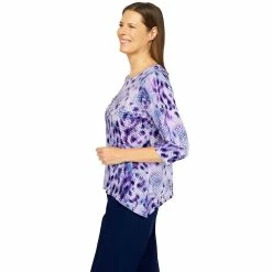 Petite Alfred Dunner Picture Perfect Abstract Reptile Print Top 8 Petite Alfred Dunner Picture Perfect Abstract Reptile Print Top -Alfred Dunner Shop 5864781 ALT3