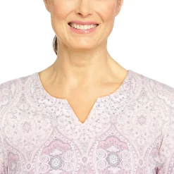 Petite Alfred Dunner Soft Spoken Medallion Ombre Top -Alfred Dunner Shop 5864792 ALT4