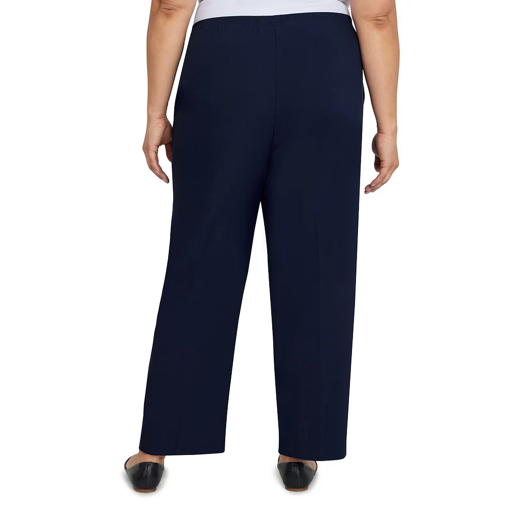 Plus Size Alfred Dunner Picture Perfect Microfiber Twill Straight-Leg Pants 3 Plus Size Alfred Dunner Picture Perfect Microfiber Twill Straight-Leg Pants - Image 3