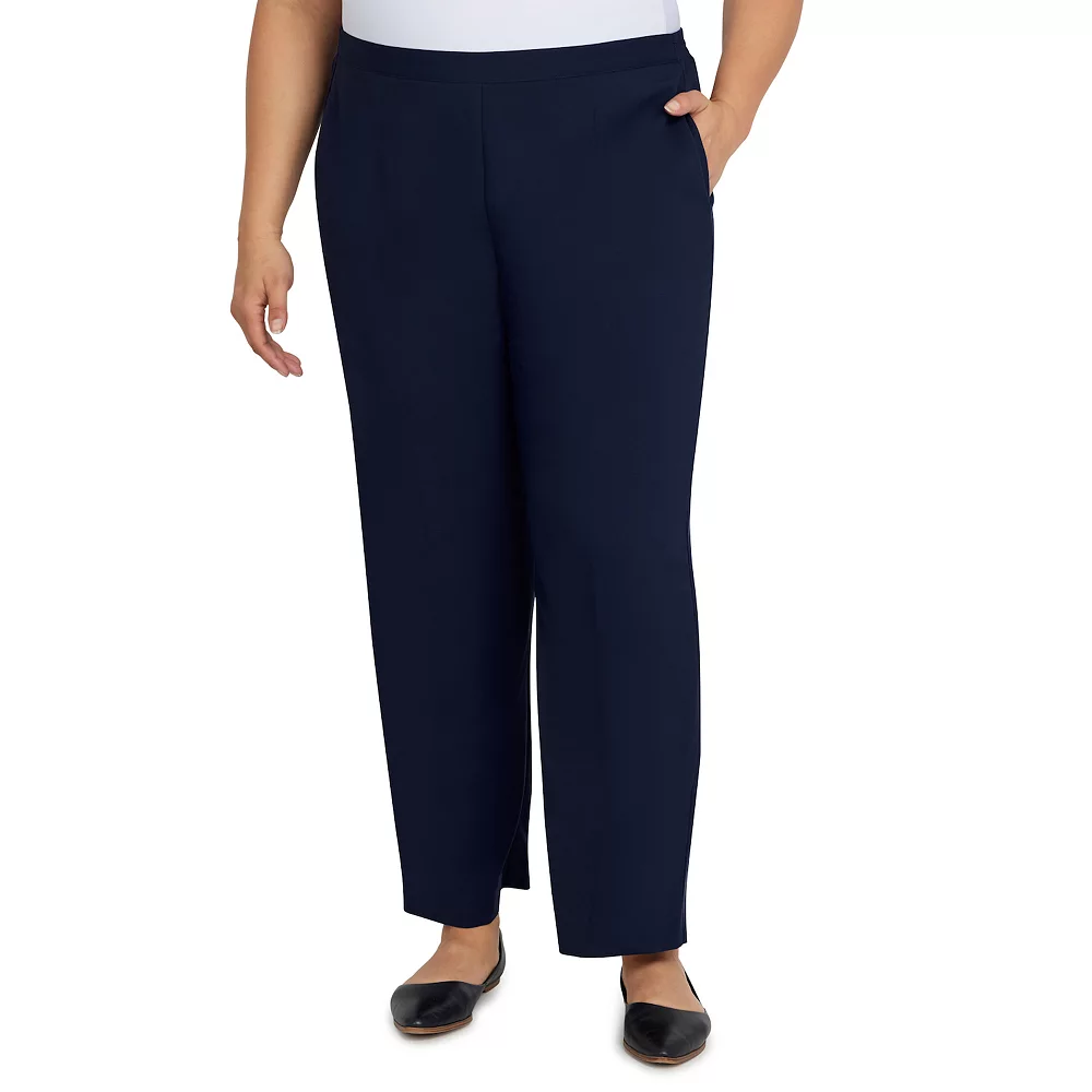 Plus Size Alfred Dunner Picture Perfect Microfiber Twill Straight-Leg Pants 1 Plus Size Alfred Dunner Picture Perfect Microfiber Twill Straight-Leg Pants