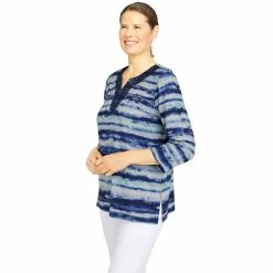 Women's Alfred Dunner Lake Placid Watercolor Print Top 7 Women's Alfred Dunner Lake Placid Watercolor Print Top -Alfred Dunner Shop 5907843 ALT2