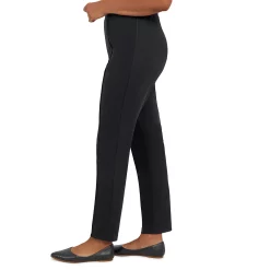 Women's Alfred Dunner Ponte Pull-On Straight Pants -Alfred Dunner Shop 5909473 ALT3