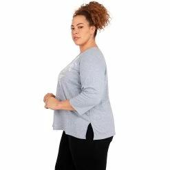 Women's Alfred Dunner Crewneck Three Quarter Sleeve Knit Top -Alfred Dunner Shop 5909487 ALT3