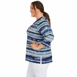 Plus Size Alfred Dunner Watercolor Print Top 8 Plus Size Alfred Dunner Watercolor Print Top -Alfred Dunner Shop 5910160 ALT3