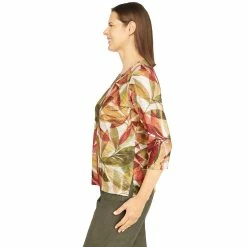 Petite Alfred Dunner Crewneck Three-Quarter Sleeve Print Top 8 Petite Alfred Dunner Crewneck Three-Quarter Sleeve Print Top -Alfred Dunner Shop 5913449 ALT3