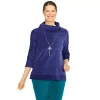 Women's Alfred Dunner Big Easy Velour Top