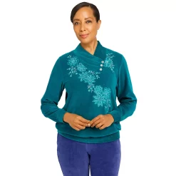 Women's Alfred Dunner Big Easy Velour Top