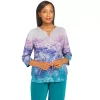 Women's Alfred Dunner Big Easy Scenic Print Top