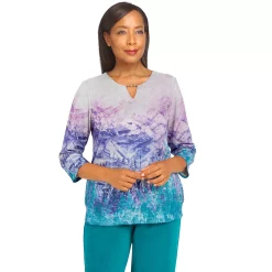Women's Alfred Dunner Big Easy Scenic Print Top