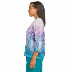 Women's Alfred Dunner Big Easy Scenic Print Top -Alfred Dunner Shop 5959174 ALT3