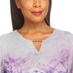 Women's Alfred Dunner Big Easy Scenic Print Top -Alfred Dunner Shop 5959174 ALT4